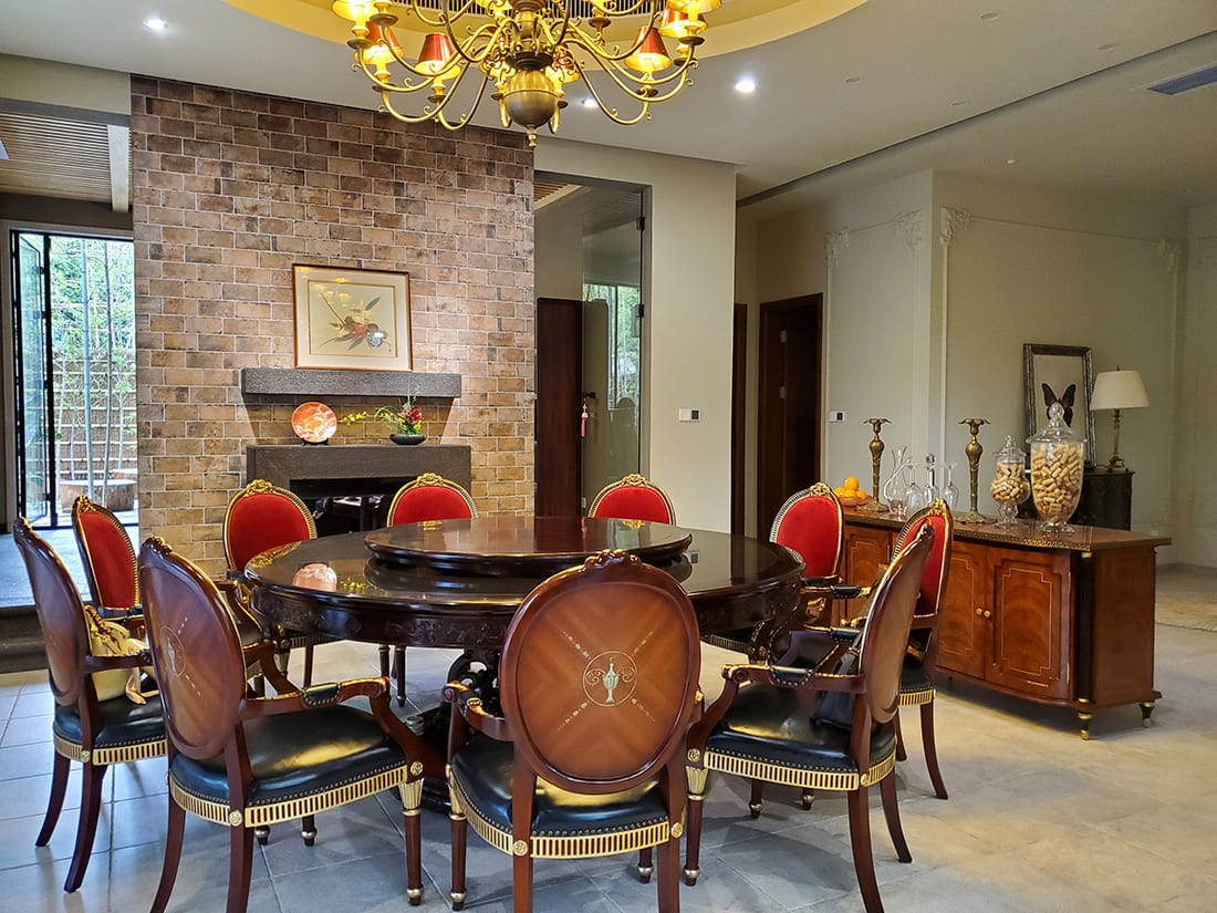 Casegood furniture in a quiet room